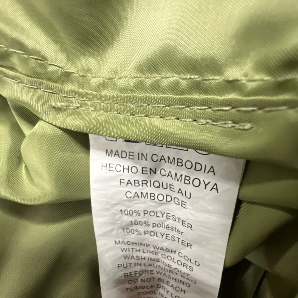 Michael Kors Packable Hooded Windbreaker Jacket - Light Sage Green Women Small